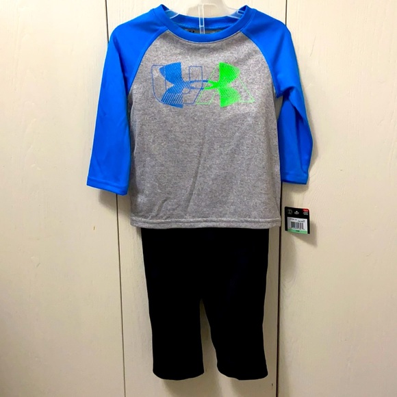 Under Armour Long Sleeved Tee and Pants Set - Picture 1 of 8